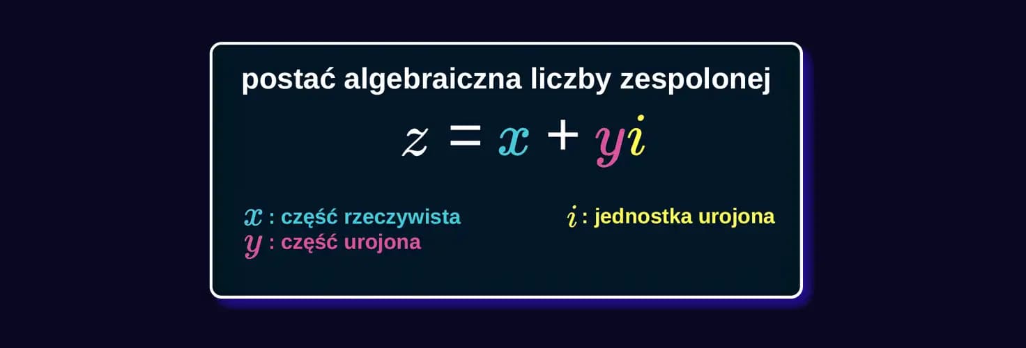 Postać algebraiczna i podstawowe operacje zdjęcie artykułu Postać algebraiczna i podstawowe operacje